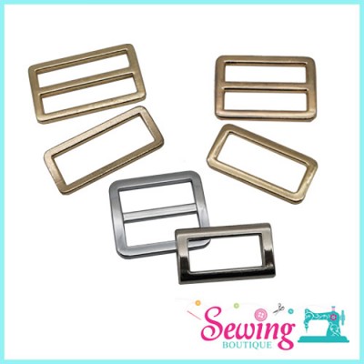 RING - SQUARE&SUN SHAPE-METAL-4CM/3CM/2.5CM (4 COLOR) (2PC/PK)
